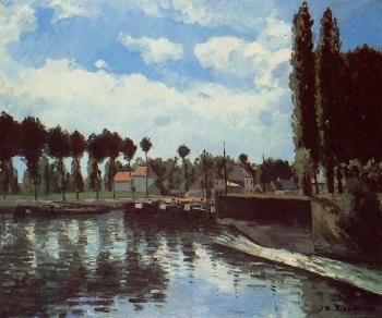 卡米耶 畢沙羅 The Lock at Pontoise 卡米耶 畢沙羅 The Lock at Pontoise